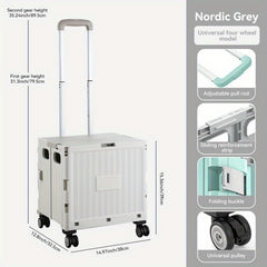 Plastic Small Storage Cart Portable Space Saving Organizer