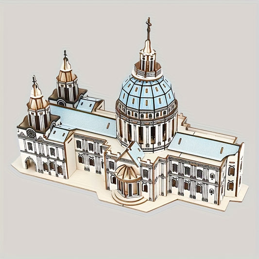237pcs St Paul's Cathedral Wooden Puzzle 3D Jigsaw for Adults & Teens