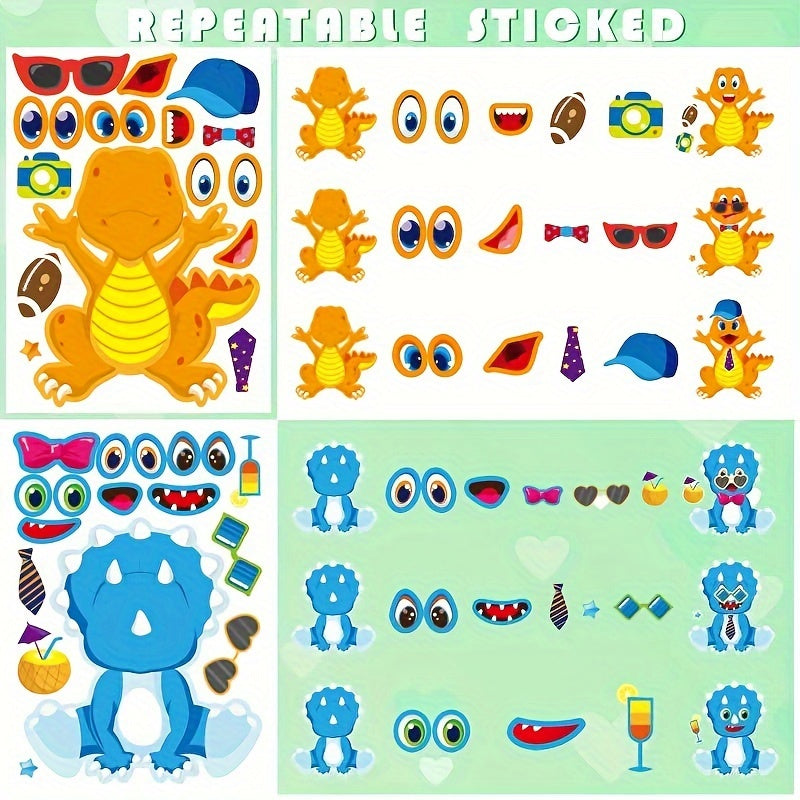 DIY Dinosaur Party Sticker Kit