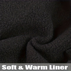 Fleece Waterproof Motorcycle Gloves Non Slip Full Finger Ghost Claw Printed