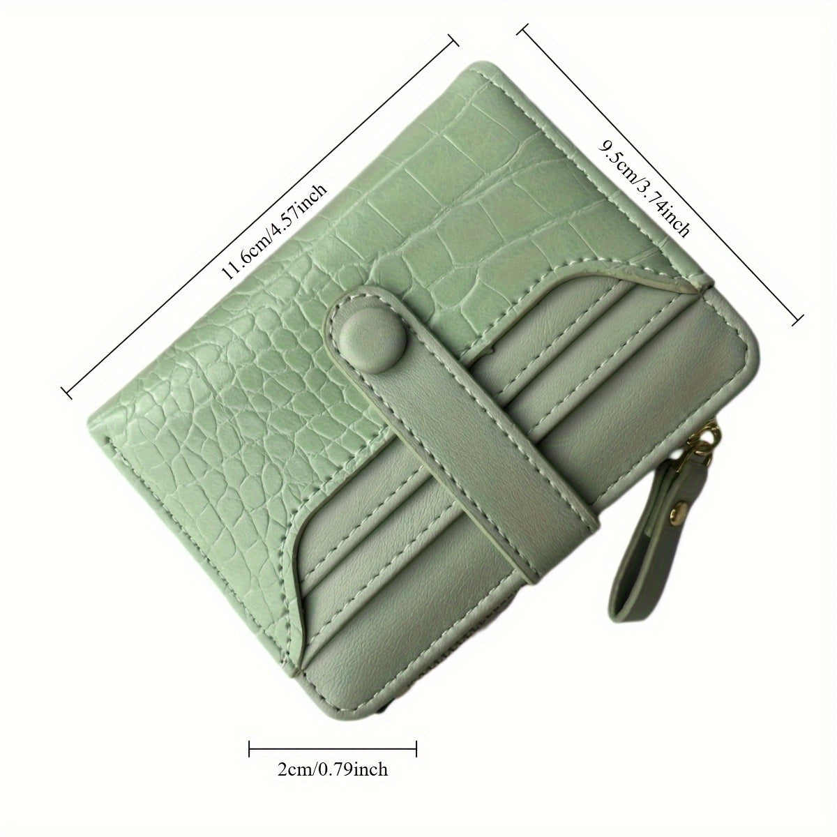 Crocodile Print Clutch Wallet Card Case Coin Purse