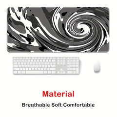 Waterproof Textured Mouse Pad with Non-Slip Rubber Base