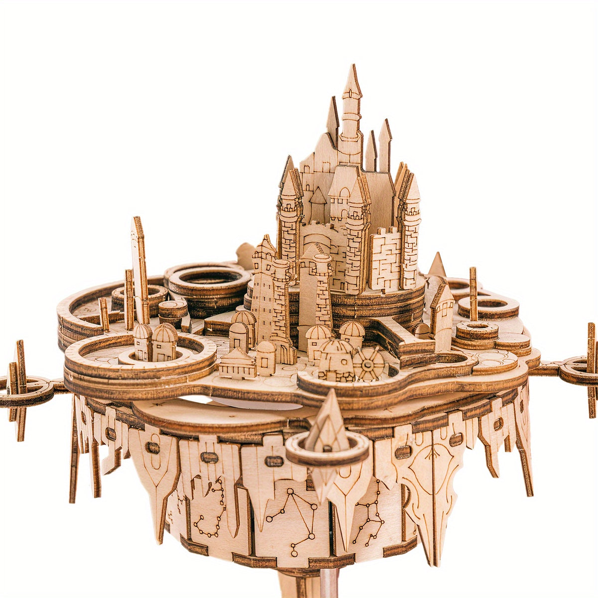 Castle Music Box Kit You Are My Sunshine Building Model DIY Crafts Birthday