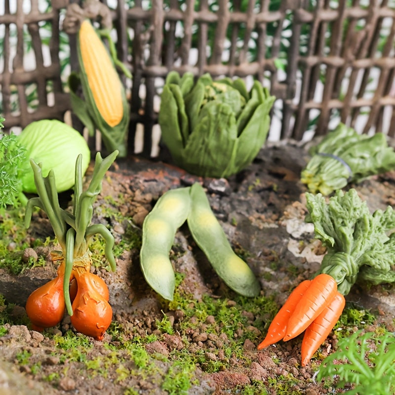 7pcs Vegetable Model Toys Artificial Corn Mini Simulation Cabbage