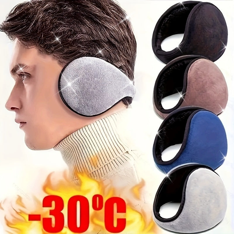 Winter Thermal Earmuffs Soft Fleece Lining Unisex Cold Protection
