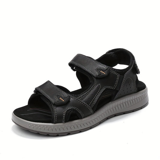 Men's Open Toe Sandals Hook And Loop Non Slip Beach Shoes
