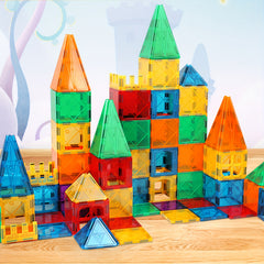 Magnetic Building Blocks Tiles Set for Kids 79pcs Construction Educational Toys