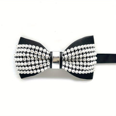 Men's Crystal Bow Tie with Artificial Diamond