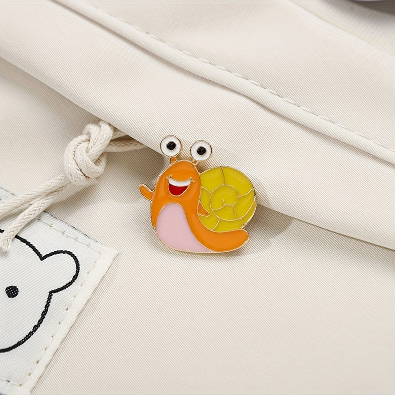 Snail Brooch Pin Cartoon Corsage for Men