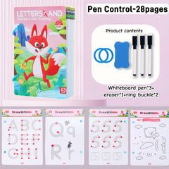 Kids Magic Tracing Book - Alphabet Numbers & Science Writing