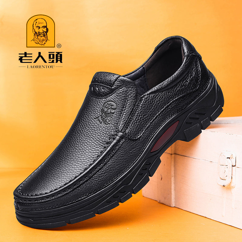 LAORENTOU Men's Dress Shoes Durable Non Slip Loafer Shoes