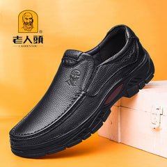 LAORENTOU Men's Dress Shoes Durable Non Slip Loafer Shoes