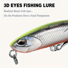 5pcs Sinking Pencil Fishing Lure Hard Bait With Treble Hook