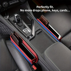 Car Seat Gap Storage Box PU Leather Console Side Pocket Upgraded Car Style