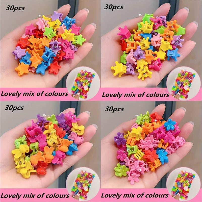 120pcs Mixed Cartoon Hair Clip for Girls Kids