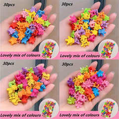 120pcs Mixed Cartoon Hair Clip for Girls Kids