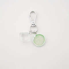 Ice Lemon Shape Keychain Simulation Food Keychain Pendant Bag Accessory