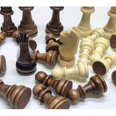 Portable Wooden Chess International Chess Checkers Puzzle Chess Game