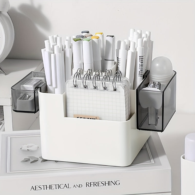 Large Capacity Pen Holder Desk Storage Box Office Desktop Multifunctional