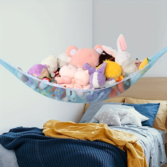 Large Corner Mesh Toy Storage Hammock