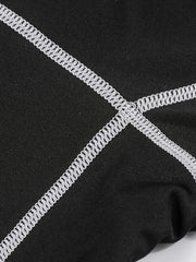 Men's Alphabets Pattern Compression Pants for Outdoor Fitness