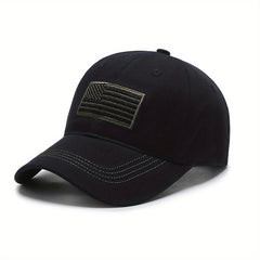 American Flag Patched Baseball Cap Sunscreen Outdoor Cap