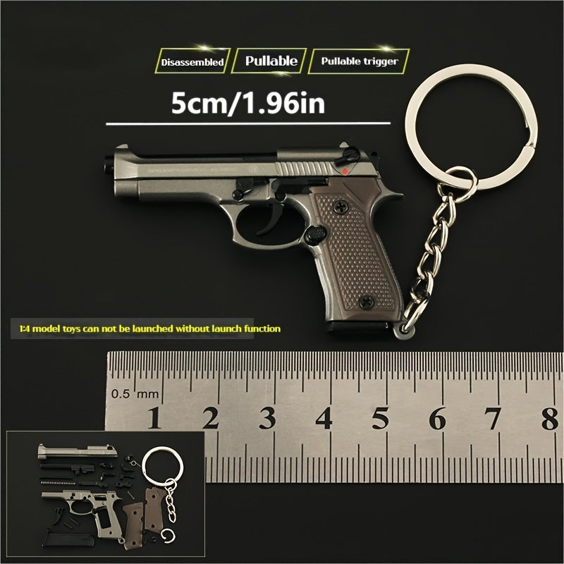 Mini M92F Pistol Toy Model Pendant Removable Assembly Parts