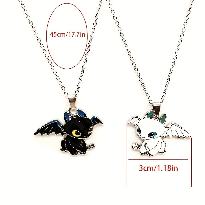 Small Flying Dragon Necklace Dripping Oil Pendant Jewelry