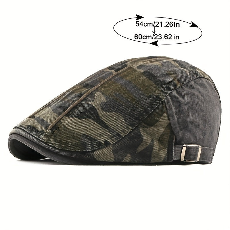 Camouflage Newsboy Cap Men Women Painter Beret Hat