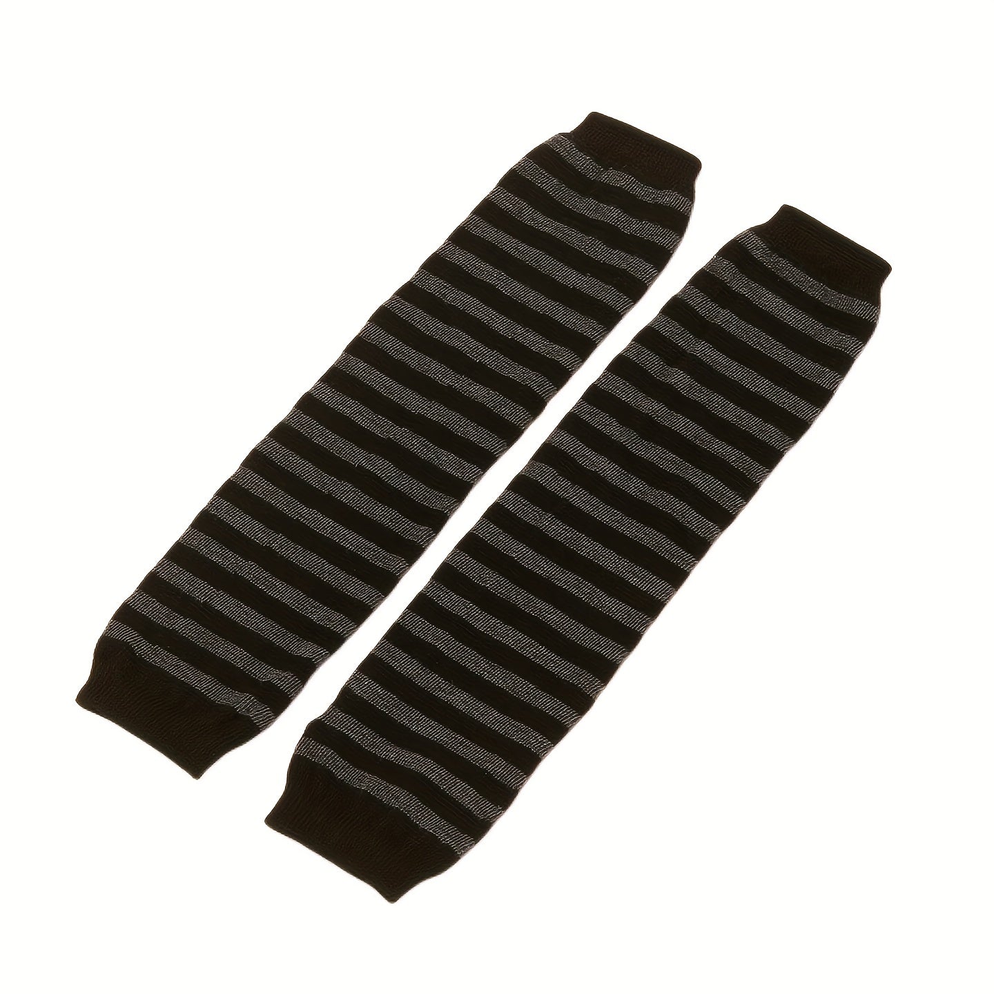 Striped Knitted Long Gloves Y2K Fingerless Gloves Unisex Hip Hop Elastic Gloves