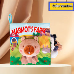 Toddler Tail Cloth Book Animal Tails Polyester Fabric Book