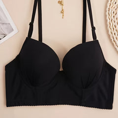 Plunge Crop Top Bra for Women Comfortable & Breathable T-Shirt Bra