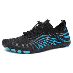 Men's Lightweight Striped Wading Shoes - Non Slip Quick Dry Barefoot Shoes