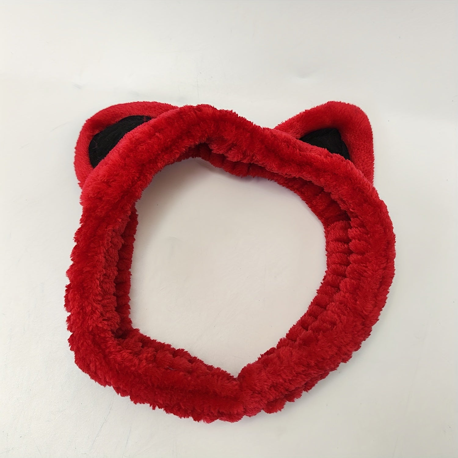 Cat Ears Face Wash Headband Coral Fleece Hairband