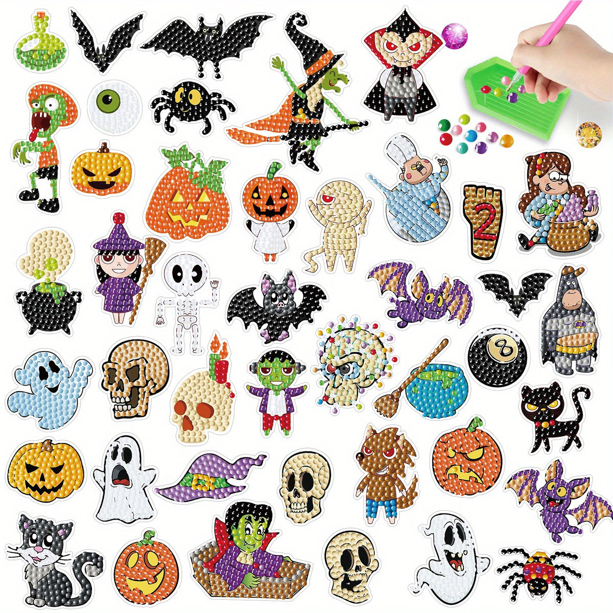 Halloween Cartoon Theme Diamond Painting Kit