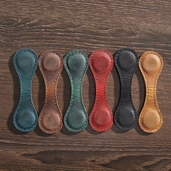 Crazy Horse Faux Leather Magnetic Bookmark Clip