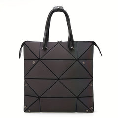 Geometric Pattern Satchel Bag All Match Handbag Portable Bag For Shopping