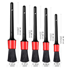 5pcs Car Detailing Fine Fiber Brush Auto Detail Universal Dashboard Clean Tools