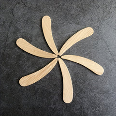 50pcs Bamboo Cosmetic Spatula Small Cosmetic Scoop Spoon Wooden Mini Facial Crea