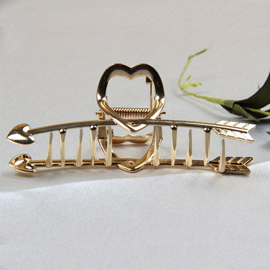 Heart Shape Arrow Hair Claw Strong Holder Hair Accessories