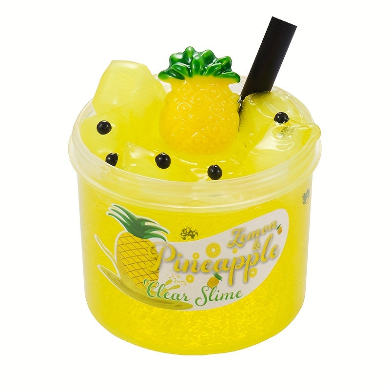 Watermelon Jelly Cube Clear Crunchy Slime Toy