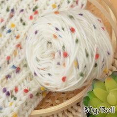 Rainbow Candy Ball Yarn for DIY Knitting Crocheting Soft Sca
