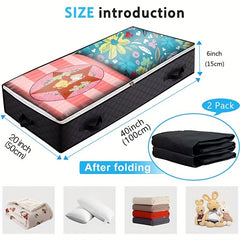 Portable Reinforced Bed Storage Bag Quilt Clothes Dust-proof Bag