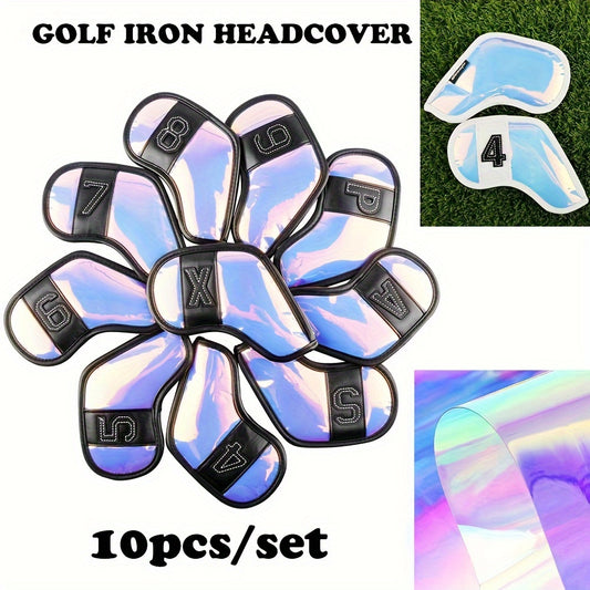 10pcs Glitter Golf Putter Head Cover Protect Club Lightweight Durable