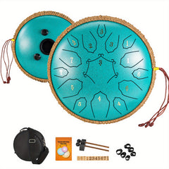 30 48 Cm 15 Note Steel Tongue Drum D Key Handpan Drum with Bag & Book
