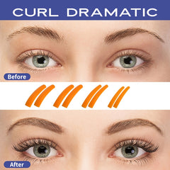 4 Pairs Orange Lash Lift Pads Eyelash Perm Rods Lash Lifting Silicone