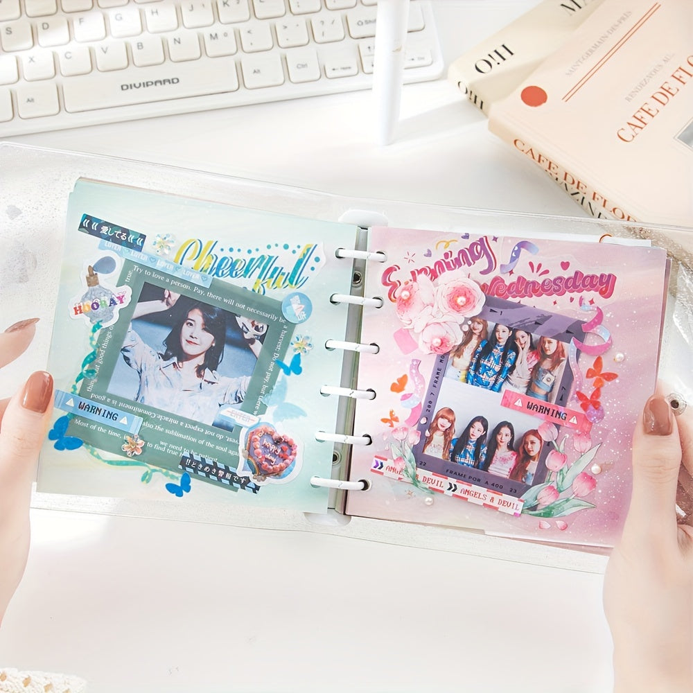10pcs Border PET Stickers Translucent Music Journal DIY Decoration