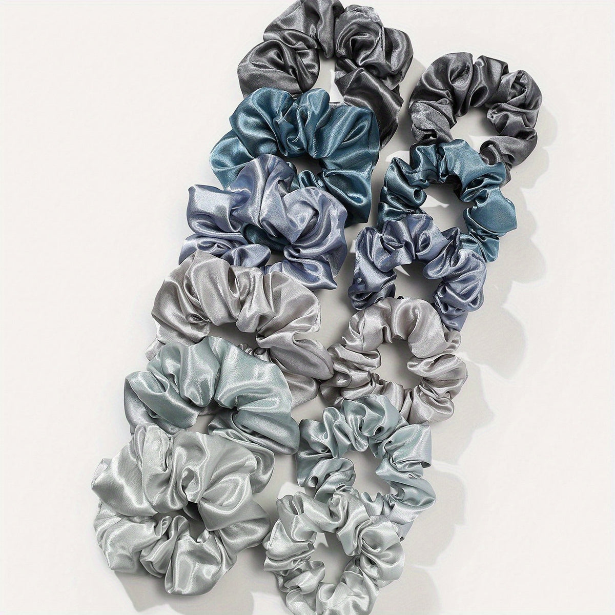 12pcs Scrunchies Hair Tie Soft Hair Rope Elastic Ponytail Holder Women Girls