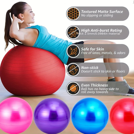 Yoga Balance Ball 21-65in Anti Burst Exercise Ball Pilates Stability