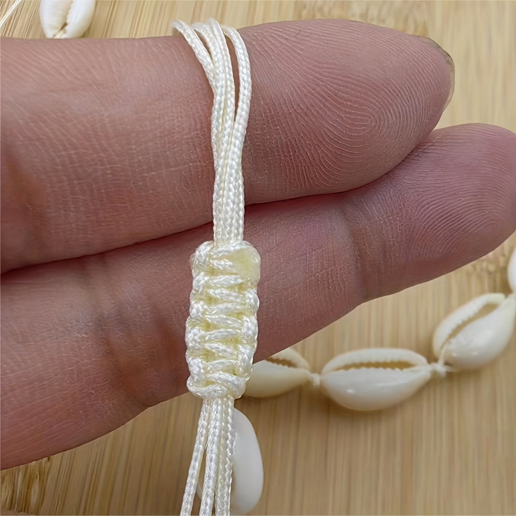 Shell Braided Bracelet Hawaiian Style Beach Necklace